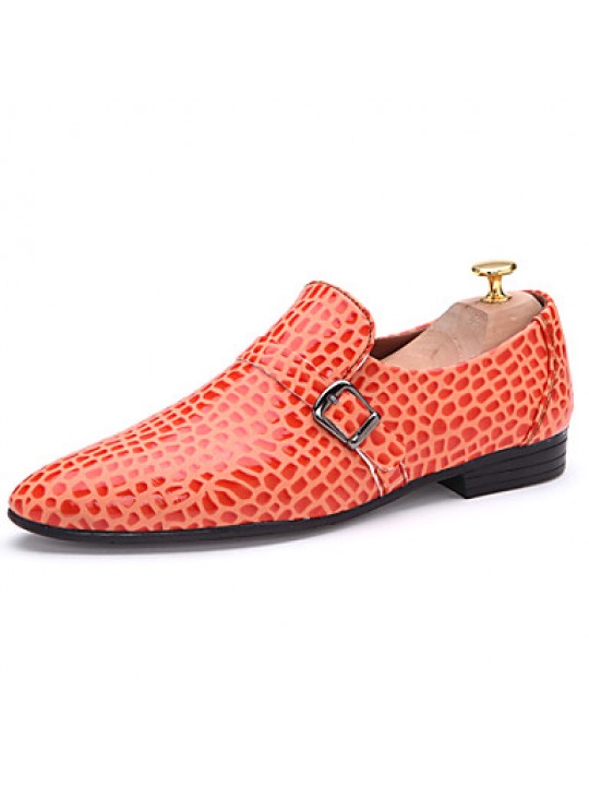 Leopard Banquets/Weddings/Parties/Nightclubs Trend Casual Leather Shoes White/Orange/Green/Bule  