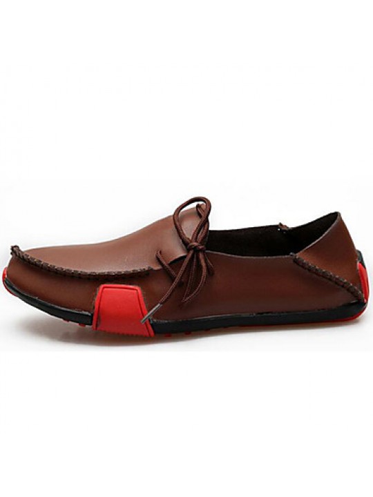 Outdoor / Office & Career / Party & Evening / big size / Casual Leather Loafers Black / Brown  