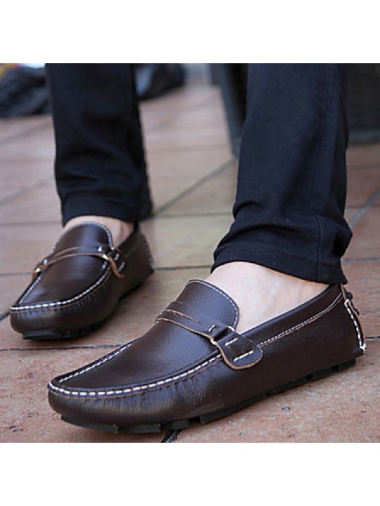 Outdoor / big size / Office & Career / Party & Evening / Casual Leather Loafers Black/Blue/Brown  