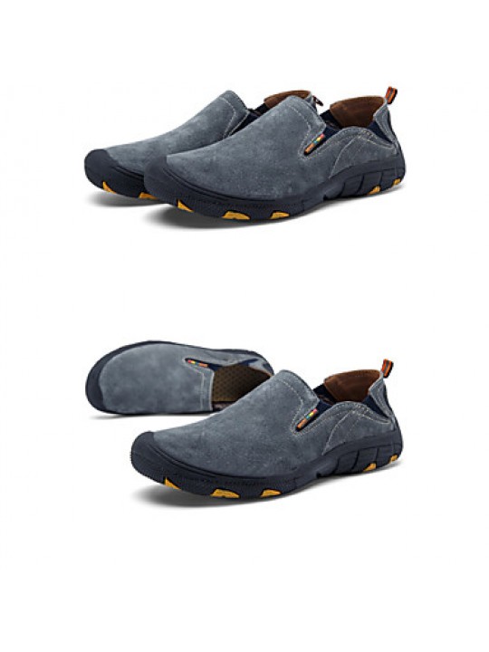 Suede Outdoor / Casual / Athletic Loafers Outdoor / Casual / Athletic Flat Heel Gore Blue / Brown / Gray / Khaki  