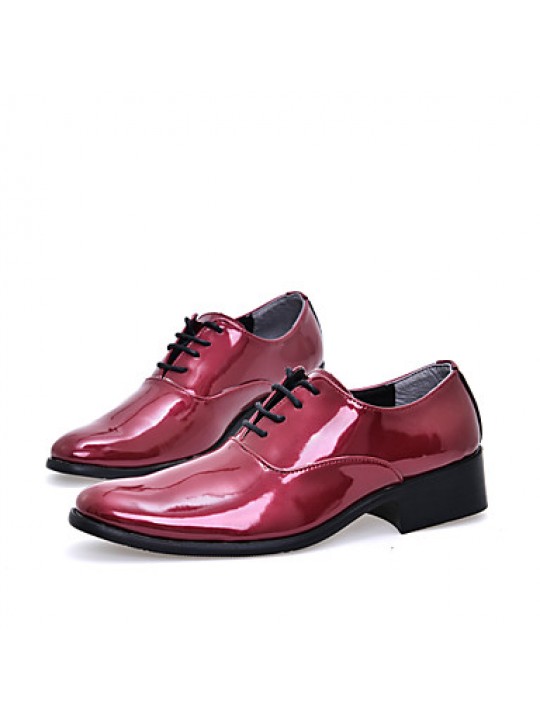 Men's Shoes Wedding / Party & Evening / Casual Oxfords Blue / Red / Orange / Burgundy  
