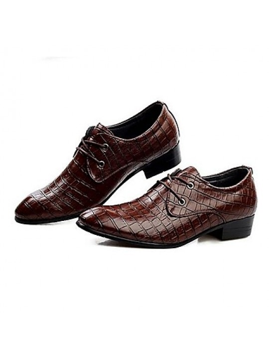 Men's Shoes Libo New Fashion Hot Sale Office & Career / Casual Leather Comfort Oxfords Black / Brown  